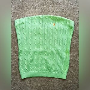 New - Vintage Ralph Lauren Cable Knit tube Top (size L)
